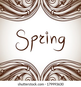 Seamless background. Abstract Retro Vintage background. Vector background. Card or invitation design element. Advertising design. Page decoration. Flat design icon. Red label. Frame/border design.