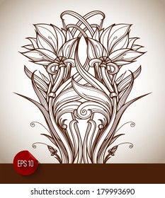 Seamless background. Abstract Retro Vintage background. Vector background. Card or invitation design element. Advertising design. Page decoration. Flat design icon. Red label. Frame/border design.