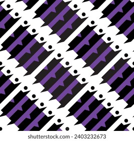 Fondo sin inconvenientes con formas geométricas. Patrón transparente de polígono bajo en color púrpura. Mosaico de colores violeta y negro.