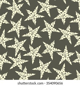 seamless background of abstract stars on a grey background.vector illustration