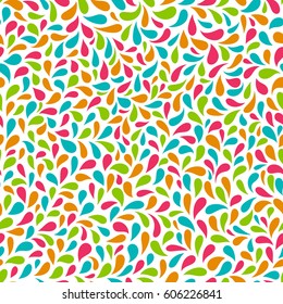 Seamless background in an abstract style of blue, green, red, orange. Geometric Pattern. Use for wallpaper, printing on the packaging paper, textiles. Vector illustration.