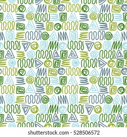 Seamless background in abstract style. Geometric ornament. It can be used for wallpaper, printing on the packaging paper, textiles.