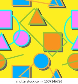 seamless background, abstract style, yellow light color