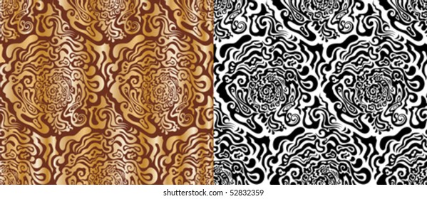 Seamless background. Abstract texture of the waves and divorce.