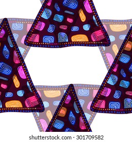 Seamless background with abstract triangles. Vector illustration.