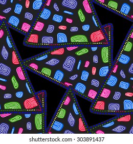 Seamless background with abstract triangles. Vector illustration.