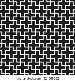 Seamless Background. Abstract Vector Pattern. Cross Pattern.