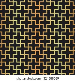 Seamless background. Abstract vector pattern. Cross pattern.
