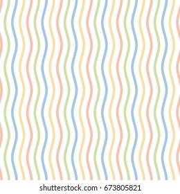 seamless background with abstract waved pattern with light colors