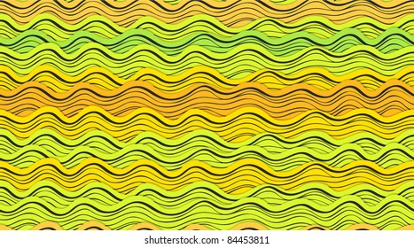 Seamless background of abstract waves