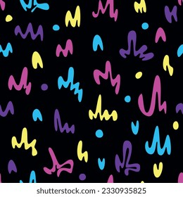 fondo transparente con ondas abstractas, elementos de doodle sobre fondo blanco