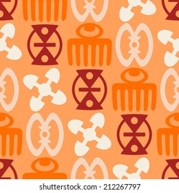 seamless background with adinkra symbols
