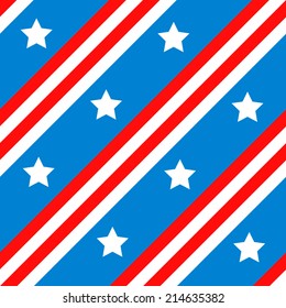 seamless background with American flag for your design