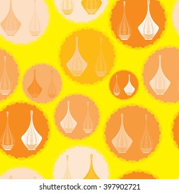 seamless background with amphorae