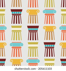Seamless background with ancient columns