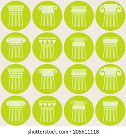 Seamless background with ancient columns