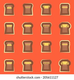 Seamless background with ancient columns
