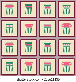 Seamless background with ancient columns