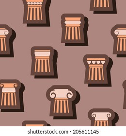 Seamless background with ancient columns