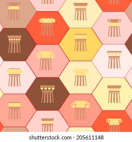 Seamless background with ancient columns