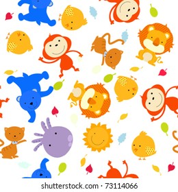 seamless background with animal