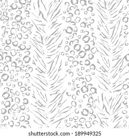 Seamless background with animal print