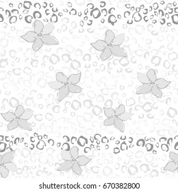 Seamless background with animal print