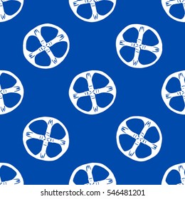 Seamless background with antique symbols