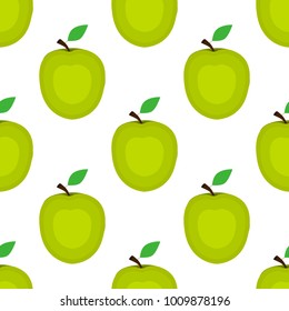 Seamless background, apple on a white background. Wallpapers 
