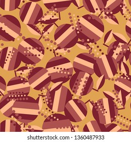 Seamless background with apples