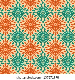 Seamless background with Arabic or Islamic ornaments style pattern.