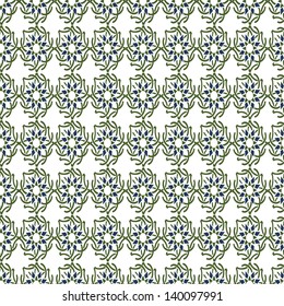 Seamless background with Arabic or Islamic ornaments style pattern.