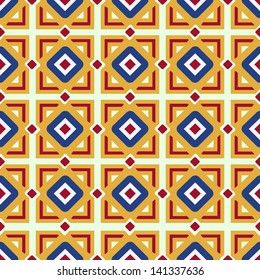 Seamless background with Arabic or Islamic ornaments style pattern.
