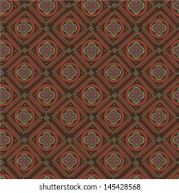 Seamless background with Arabic or Islamic ornaments style pattern.
