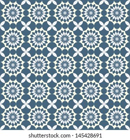 Seamless background with Arabic or Islamic ornaments style pattern.
