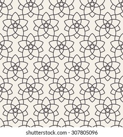 Nahtloser Hintergrund im arabischen Stil. Schwarze Sternmuster auf weißem Hintergrund für das Textildesign. Traditionelle orientalische Dekoration 