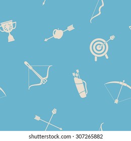 Seamless background with archery for your design