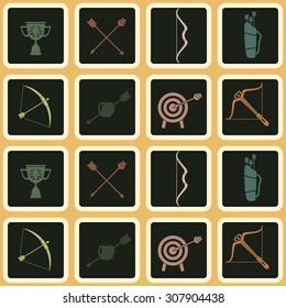 Seamless background with archery for your design