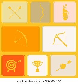 Seamless background with archery for your design