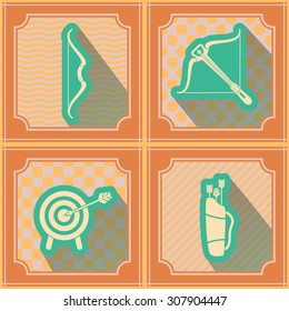 Seamless background with archery for your design