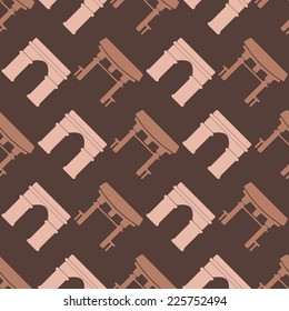 seamless background with architectural monuments of world