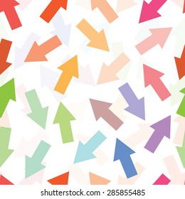 Seamless background with  arrows