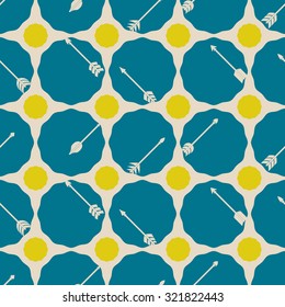 Seamless background with arrows for your design