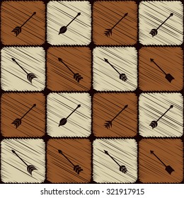 Seamless background with arrows for your design