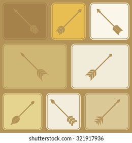 Seamless background with arrows for your design