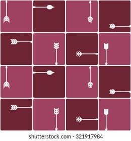 Seamless background with arrows for your design