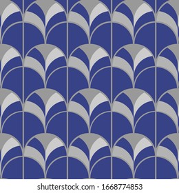 El fondo es impecable en el estilo art deco vintage de múltiples colores. adorno geométrico gran gadsby estilo fresco de impresión retro para tela textil. ilustración vectorial de papel tapiz.