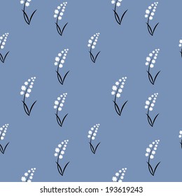 Seamless background with art flowers
