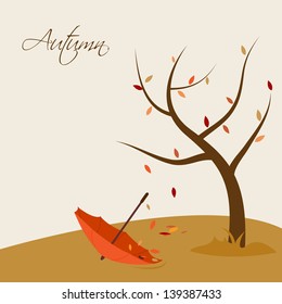 Seamless background with autumn leaves.