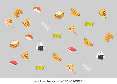 seamless background with autumn leaves